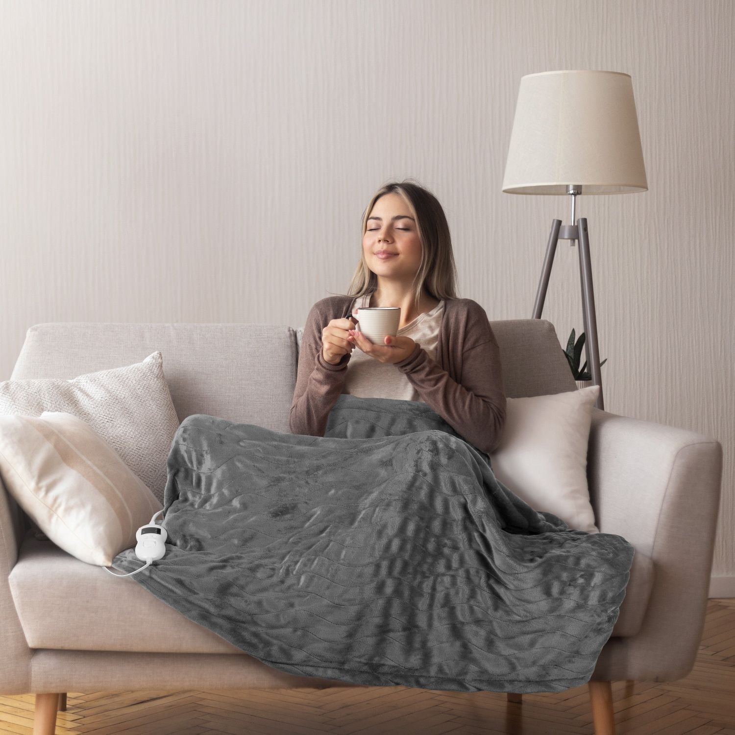 DICTROLUX - Plaid Coperta Elettrica in poliestere 110 Watt - 160x120 cm